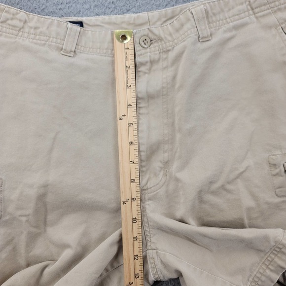 Lands' End Shorts Mens‎ 36 Tan Khaki Cargo Outdoor Hiking Pockets - Picture 9 of 11